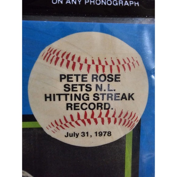 1979 CMC Talking Baseball Cards Pete Rose Cincinnati Reds 33.3 RPM Record USA - Picture 3 of 8